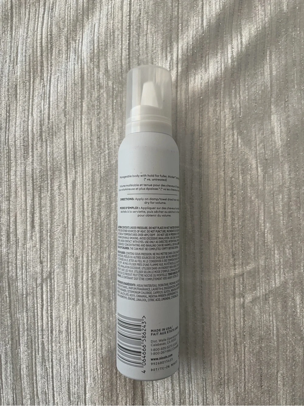 Nioxin Volumizing + Thickening Mousse - White